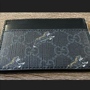 Gucci Supreme GG 2020-2021 FW leather card holder